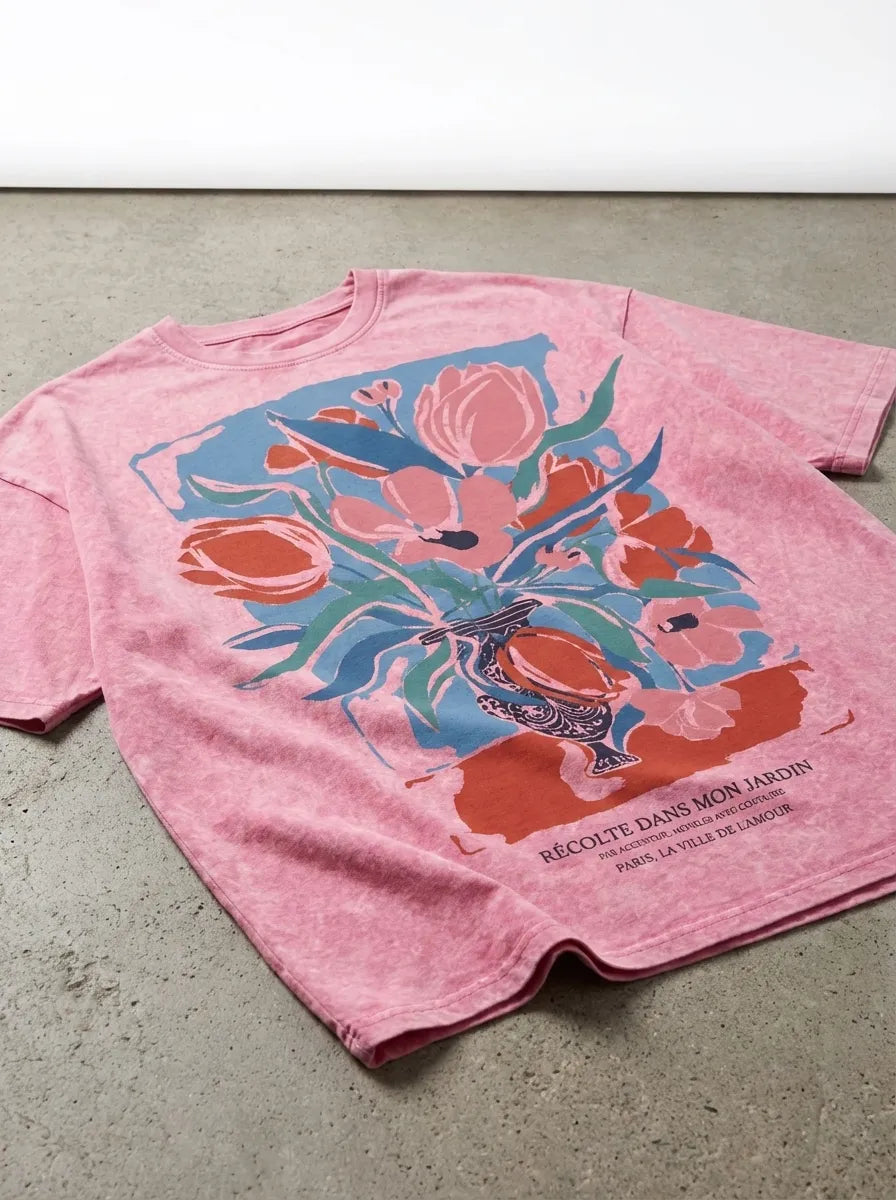 Tulips T-Shirt - Oversized T-Shirt | My Turtle