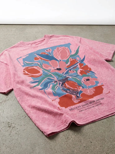 Tulips T-Shirt - Oversized T-Shirt | My Turtle