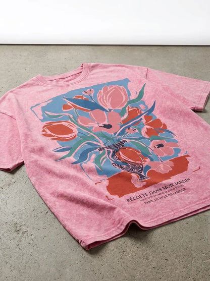 Tulips T-Shirt - Oversized T-Shirt | My Turtle