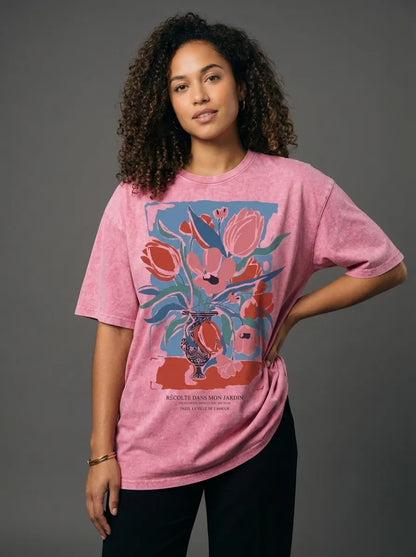 Tulips T-Shirt - Oversized T-Shirt | My Turtle