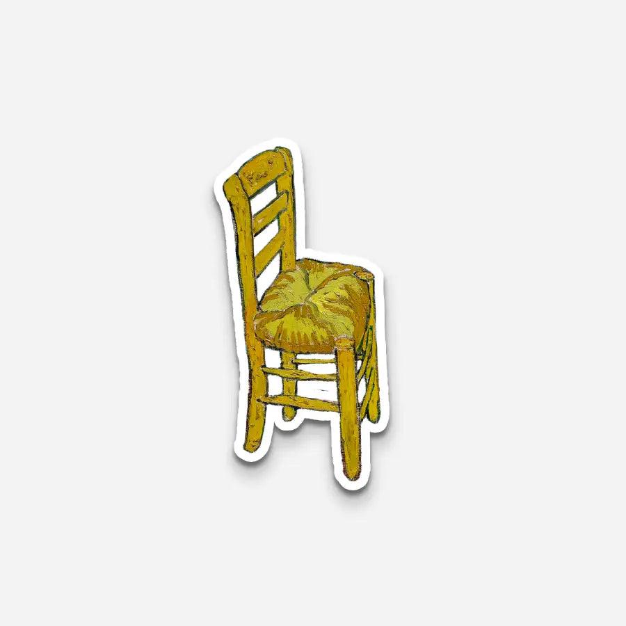 Van Gogh Bedroom Chair Sticker - Sticker | My Turtle