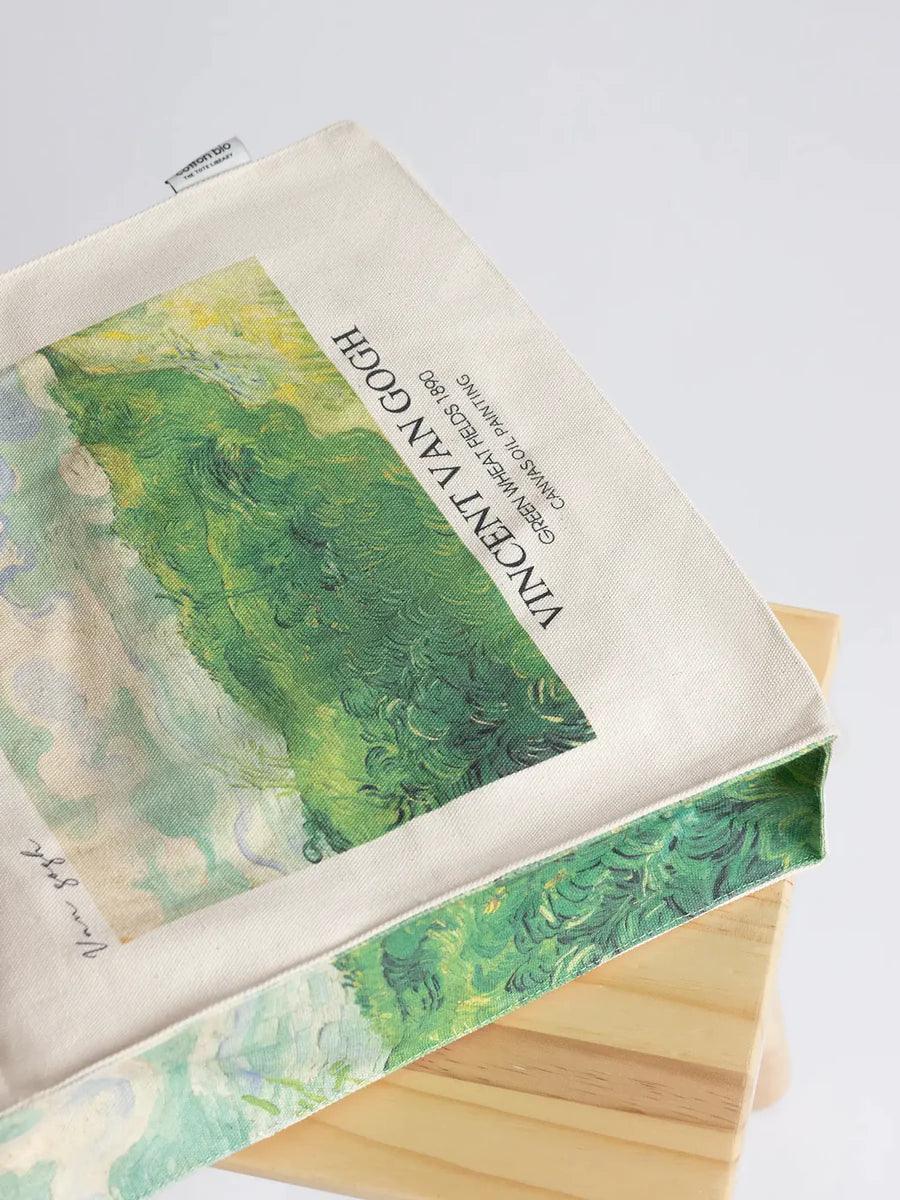 Van Gogh Green Wheat Field - Tote Bag - Artsy Tote Bag | My Turtle