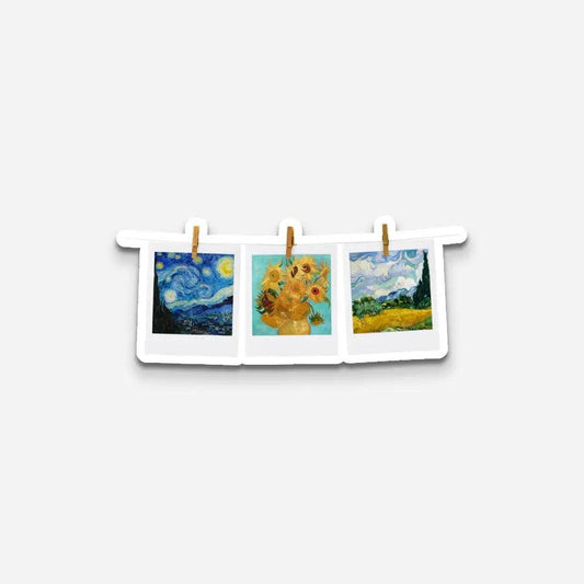 Van Gogh Mini Stamps Sticker - Sticker | My Turtle