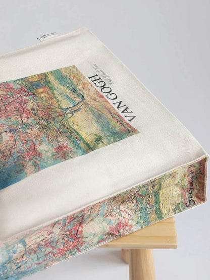 Van Gogh Pink Peach Tree - Tote Bag - Artsy Tote Bag | My Turtle