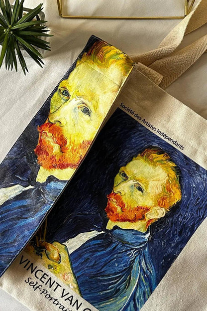 Van Gogh self-portrait 1889 - Tote Bag - Artsy Tote Bag | My Turtle