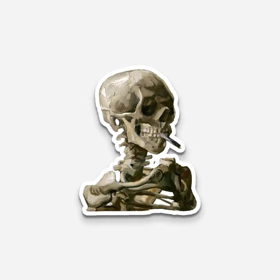 Van Gogh Skeleton Sticker - Sticker | My Turtle