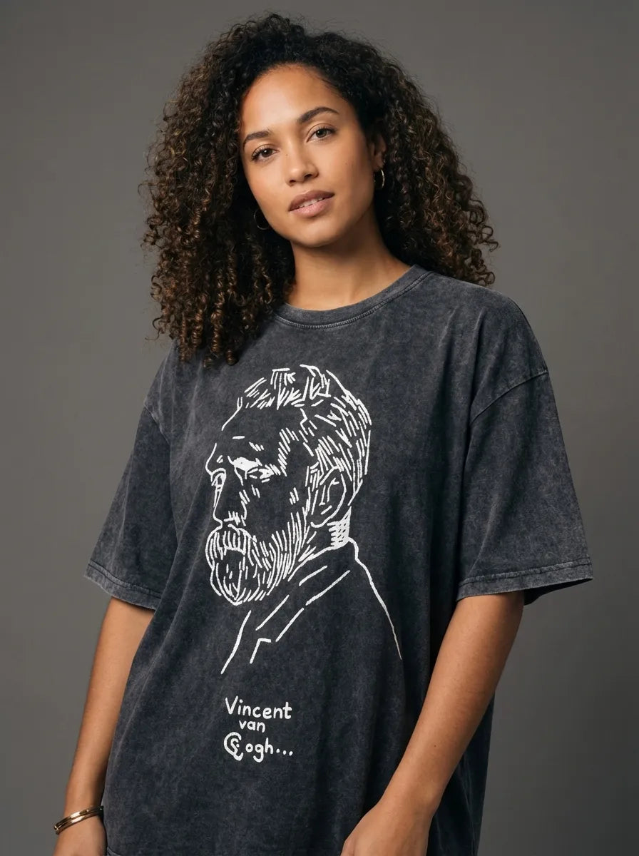 Van Gogh Sketch T-Shirt - Oversized T-Shirt | My Turtle