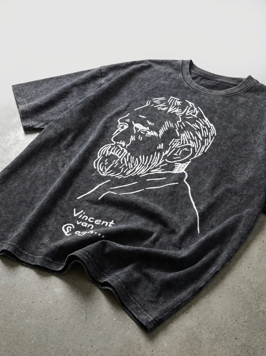 Van Gogh Sketch T-Shirt - Oversized T-Shirt | My Turtle