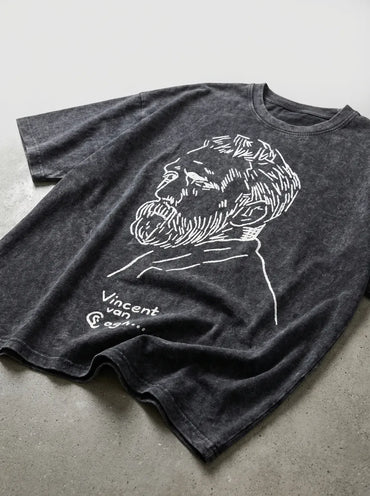 Van Gogh Sketch T-Shirt - Oversized T-Shirt | My Turtle