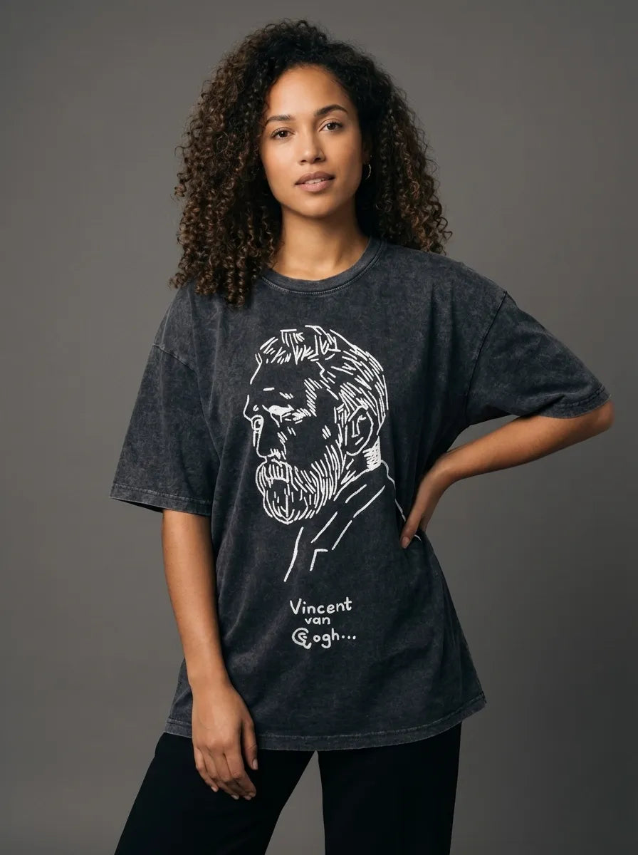 Van Gogh Sketch T-Shirt - Oversized T-Shirt | My Turtle