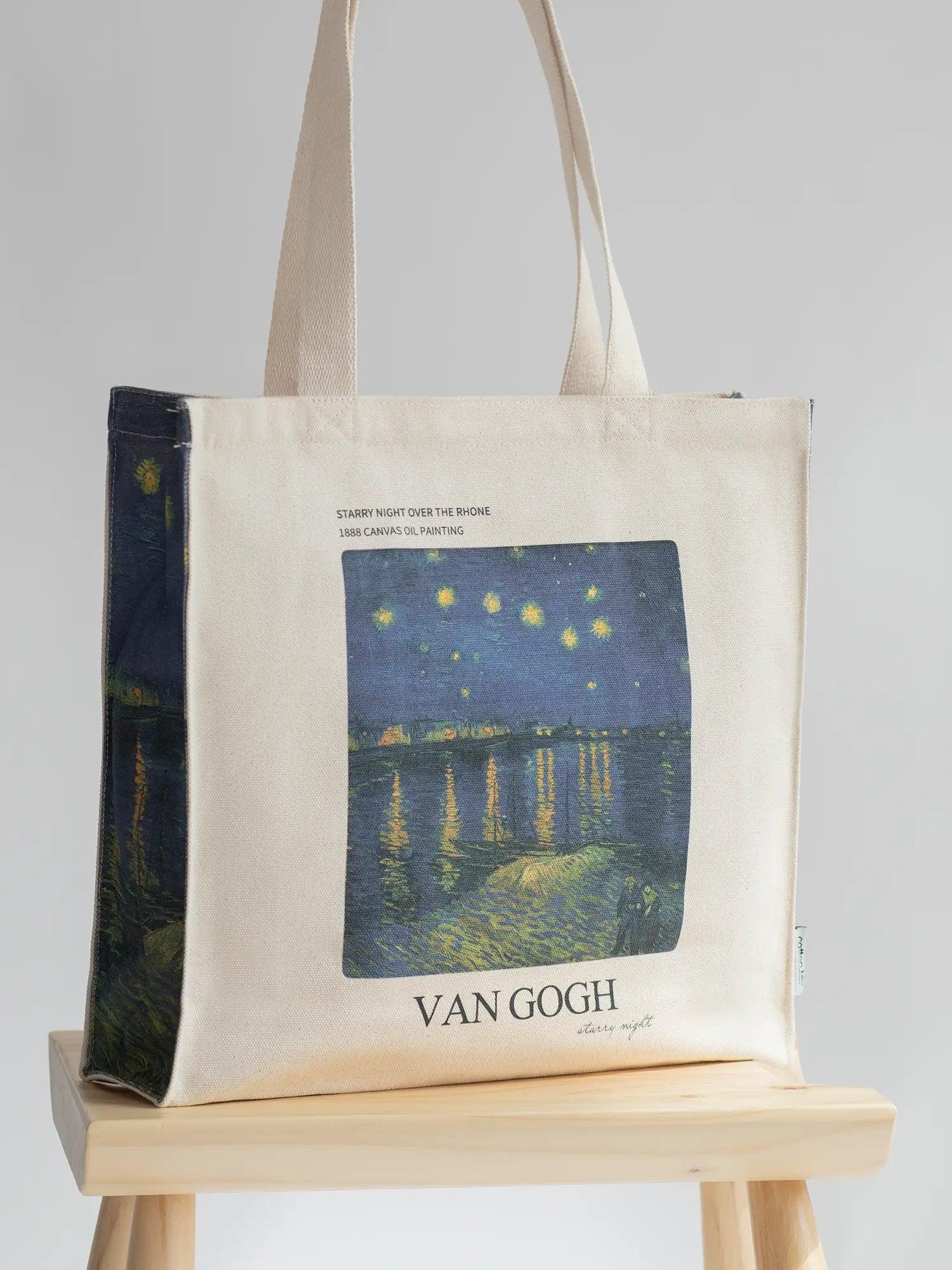 Van Gogh Starry Night Over the Rhône - Tote Bag - Artsy Tote Bag | My Turtle