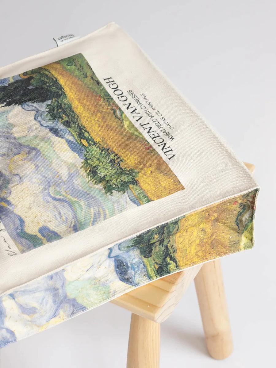 Van Gogh Wheat field with Cypresses - Tote Bag - Artsy Tote Bag | My Turtle
