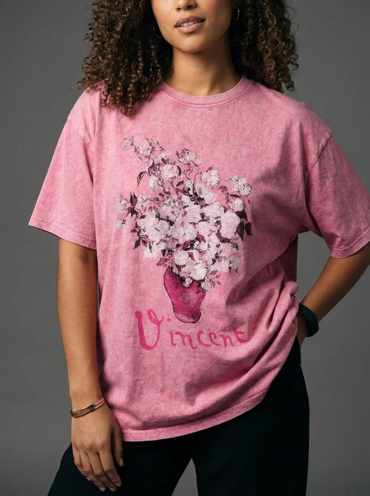 Vincent in Pink T-Shirt - Oversized T-Shirt | My Turtle