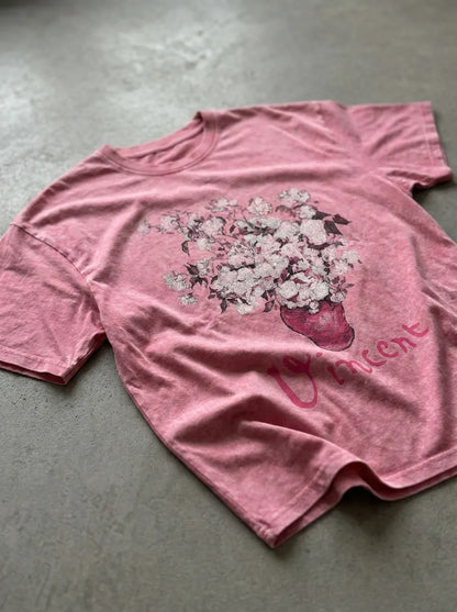 Vincent in Pink T-Shirt - Oversized T-Shirt | My Turtle