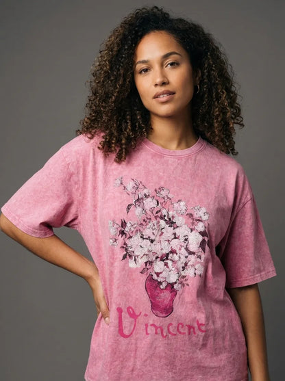 Vincent in Pink T-Shirt - Oversized T-Shirt | My Turtle