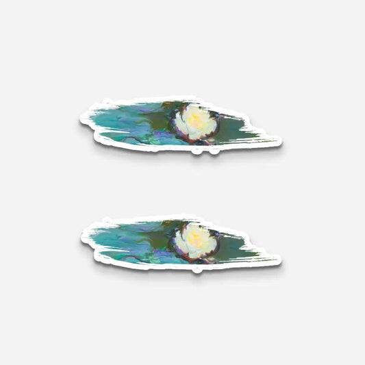 Water Lilies Brush Sticker - Sticker | My Turtle
