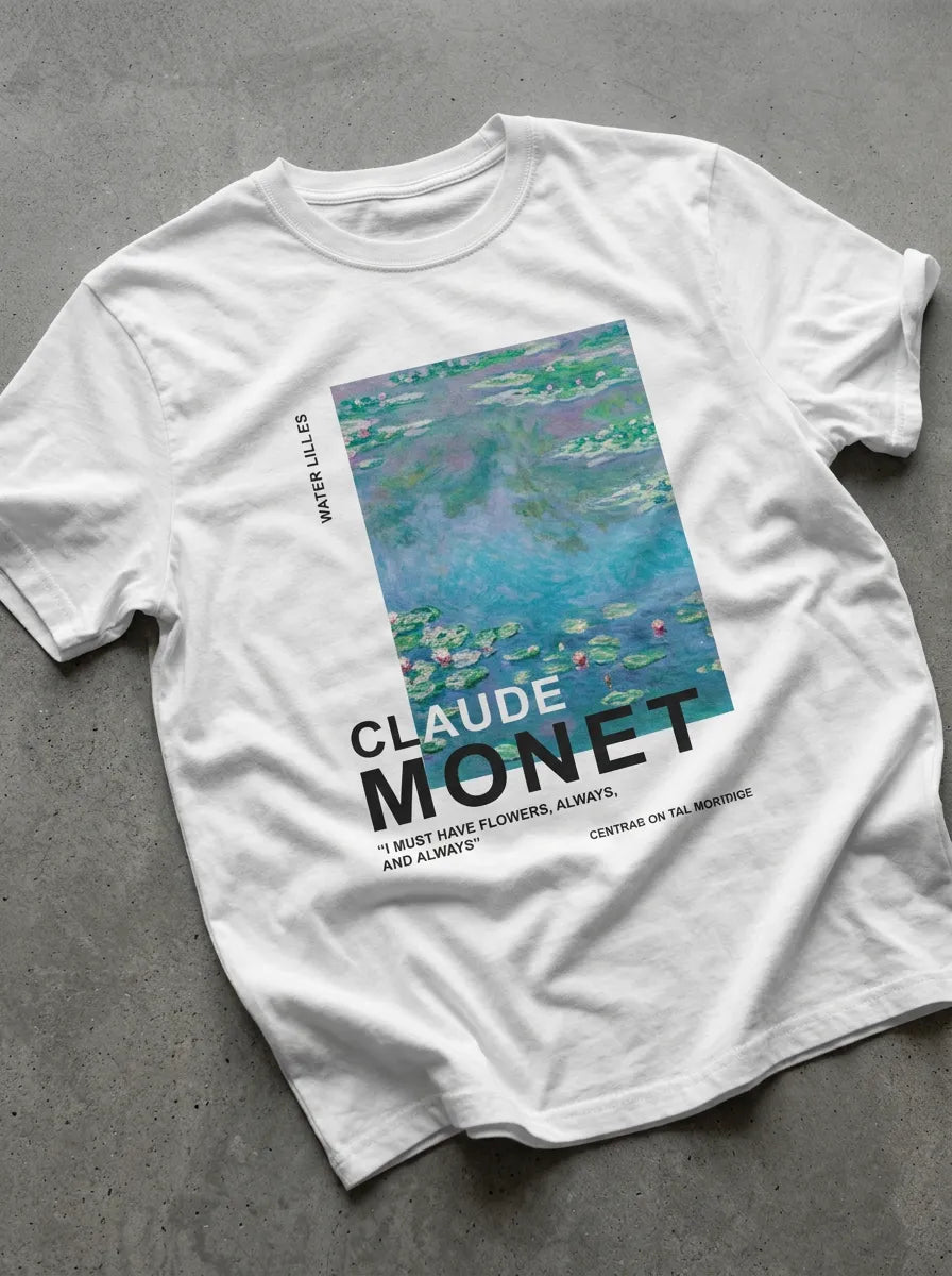 Water Lilies Cloude Monet T-Shirt - Oversized T-Shirt | My Turtle