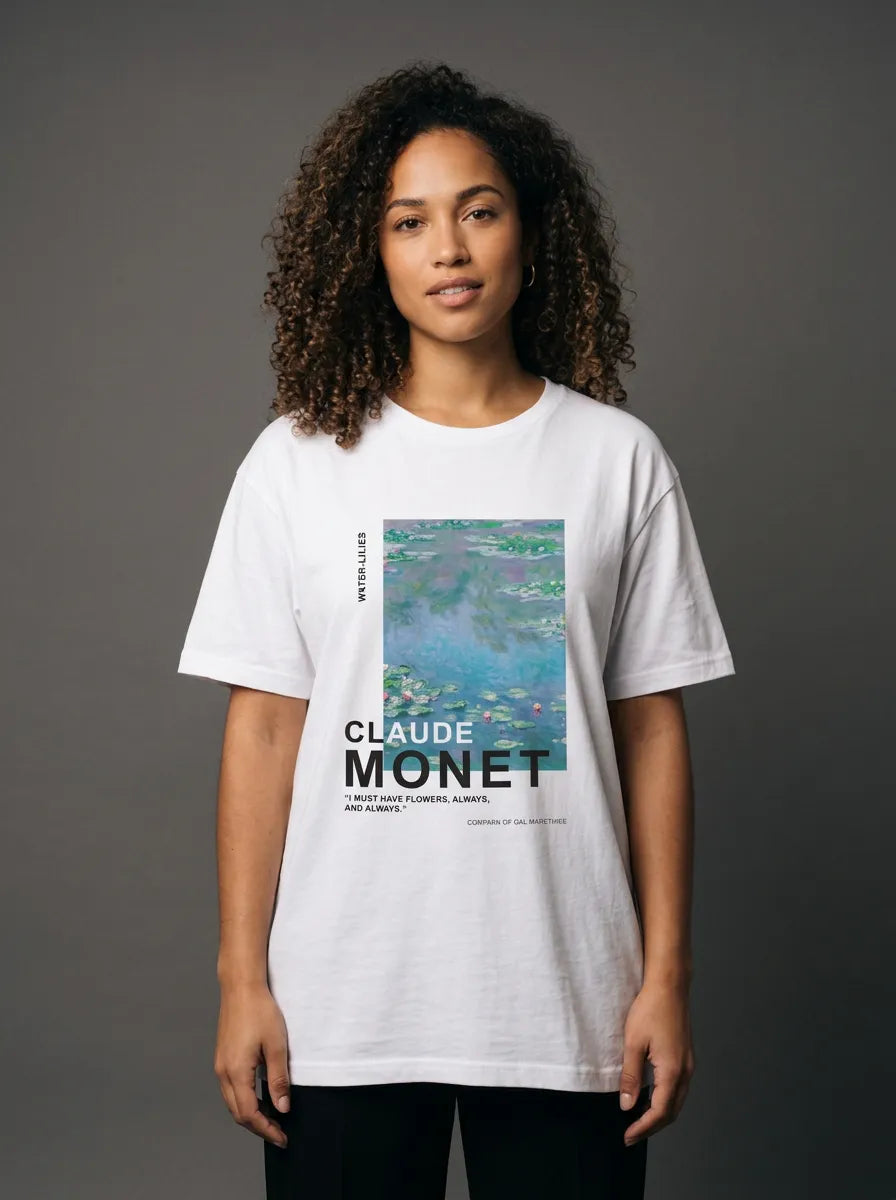 Water Lilies Cloude Monet T-Shirt - Oversized T-Shirt | My Turtle