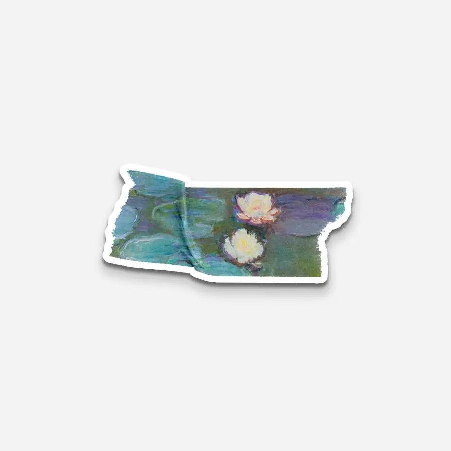Water Lilies Tape sticker - Sticker | My Turtle