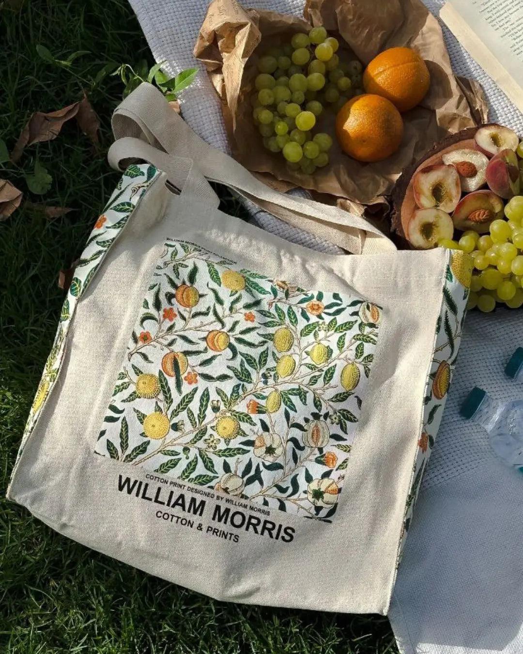 William Morris Fruit - Tote Bag - Artsy Tote Bag | My Turtle