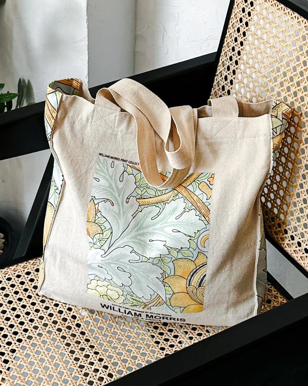 William Morris Leaves - Tote Bag - Artsy Tote Bag | My Turtle