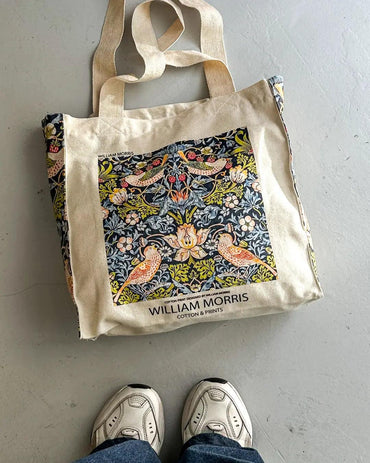 William Morris Strawberry Thief - Tote Bag - Artsy Tote Bag | My Turtle