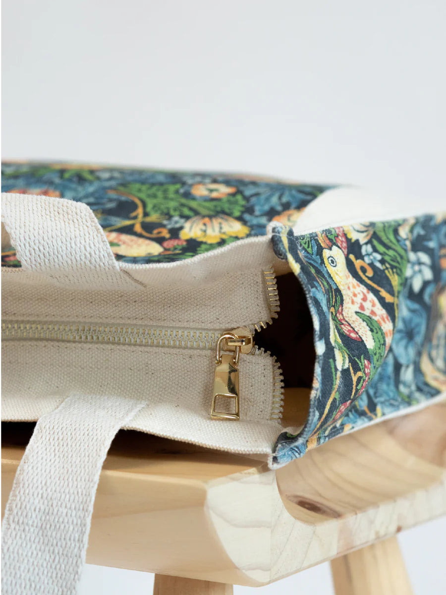 William Morris Strawberry Thief - Tote Bag - Artsy Tote Bag | My Turtle