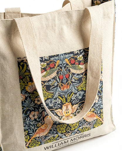 William Morris Strawberry Thief - Tote Bag - Artsy Tote Bag | My Turtle