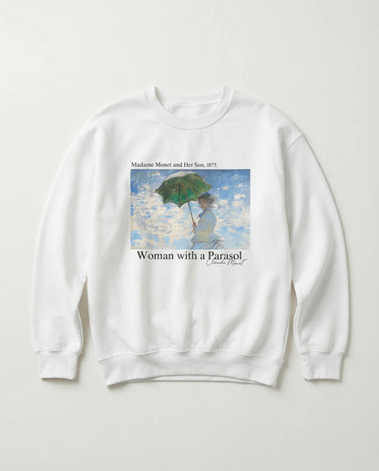 Woman with a Parasol Crewneck – Claude Monet - Sweatshirt | My Turtle