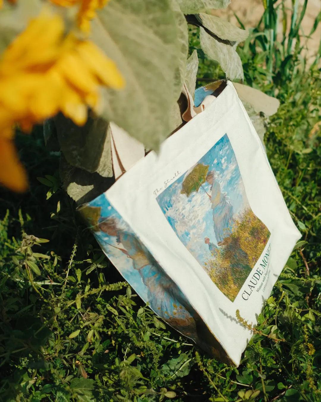 Woman with Parasol Claude Monet - Tote Bag - Artsy Tote Bag | My Turtle