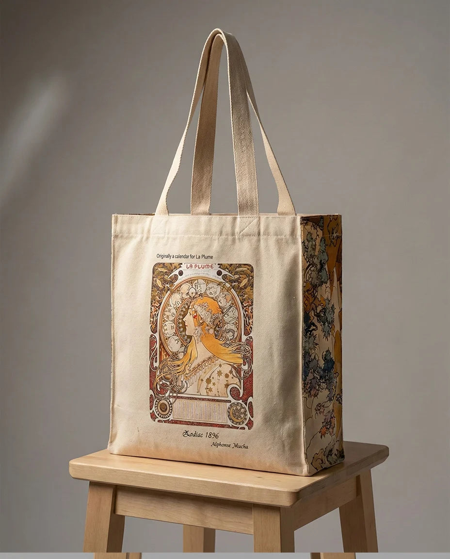 Zodiac Alphonse Mucha - Tote Bag - Artsy Tote Bag | My Turtle
