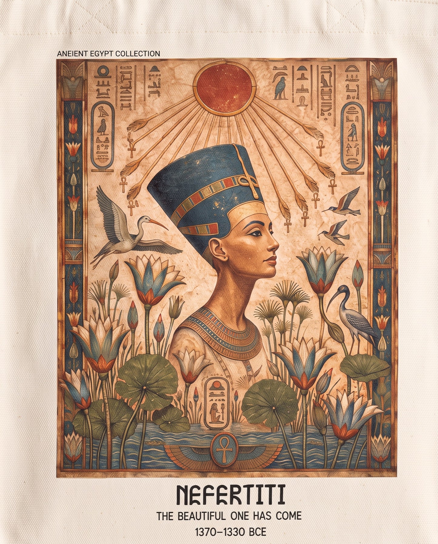 nefertiti-tote-bag Print close-up