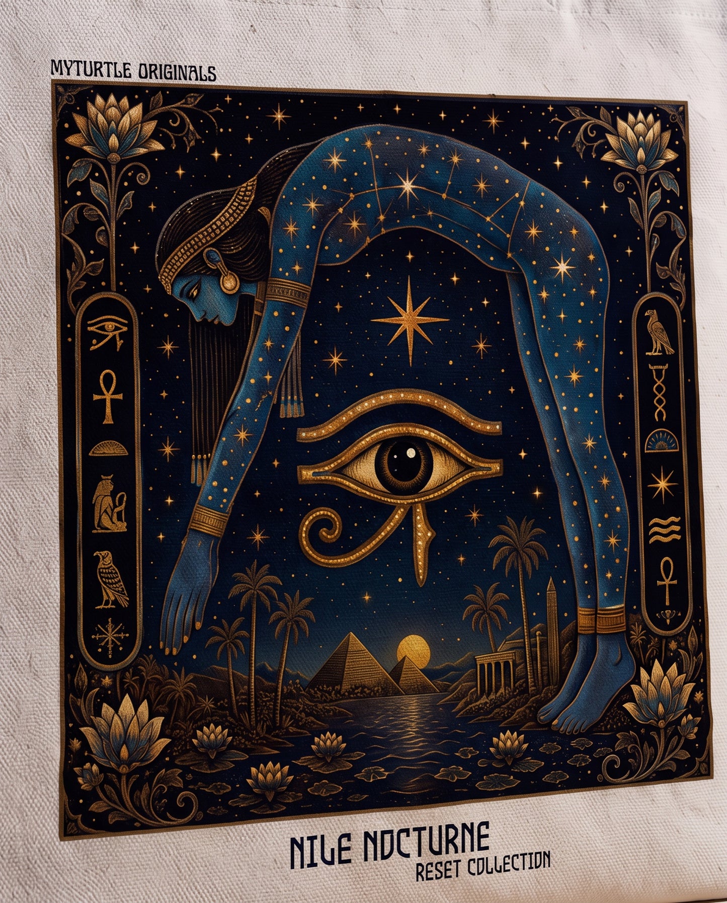 nile-nocturne-tote-bag Print close-up