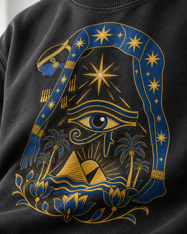 Nut Over the Nile Sweatshirt - Print close-up · front | My Turtle