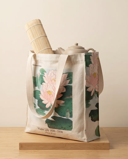 ohara-koson-water-lily-tote-bag What fits inside