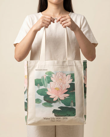 ohara-koson-water-lily-tote-bag On body