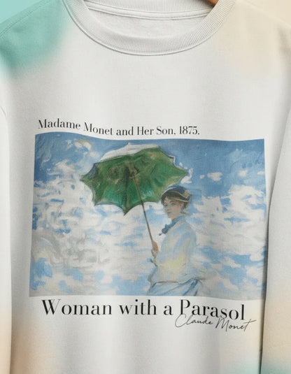 Woman with a Parasol Crewneck – Claude Monet - Image 4