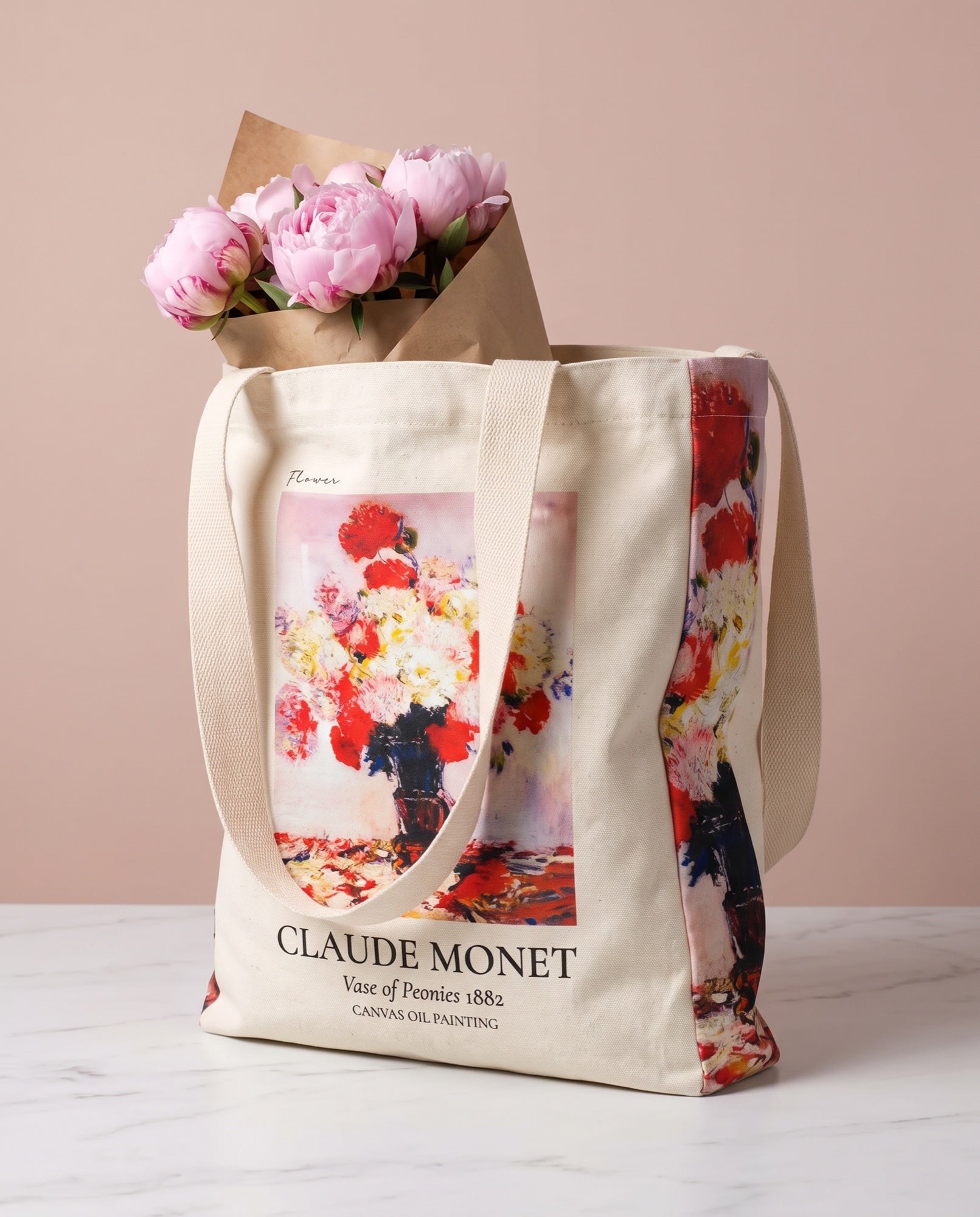 peonies-claude-monet-tote-bag-1 What fits inside