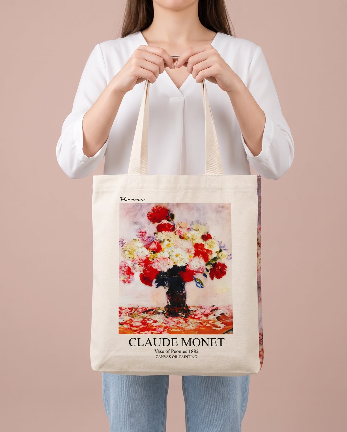 peonies-claude-monet-tote-bag-1 On body