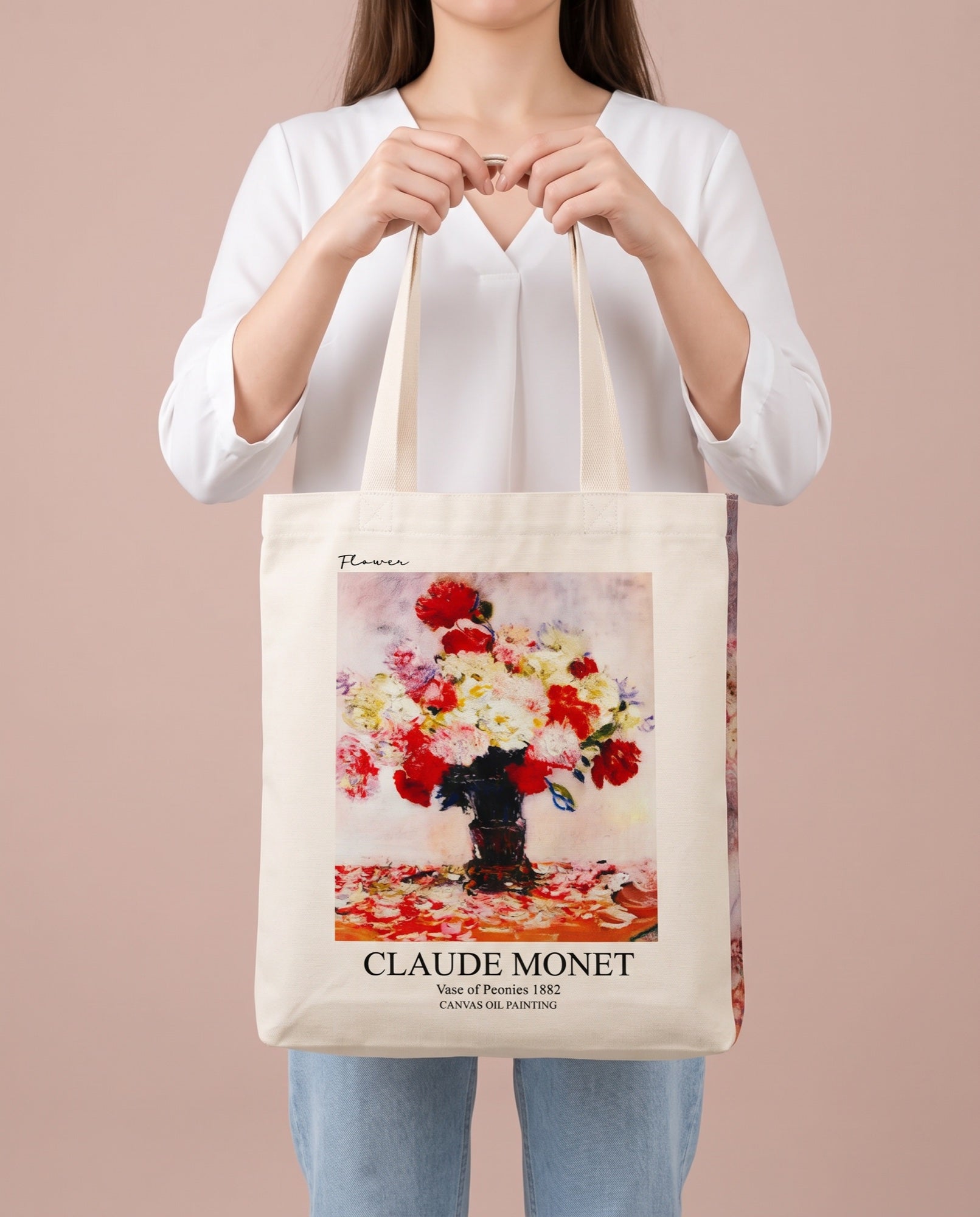 peonies-claude-monet-tote-bag-1 On body