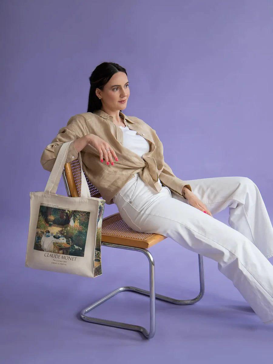 Claude Monet The Luncheon - Tote Bag-My Turtle