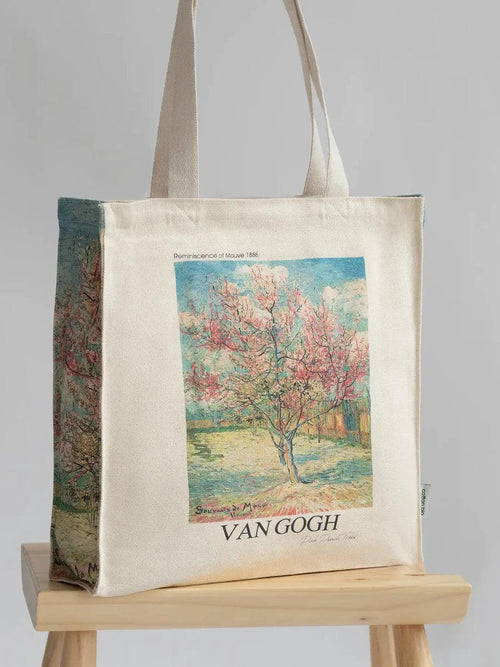 Van Gogh Pink Peach Tree - Tote Bag-My Turtle