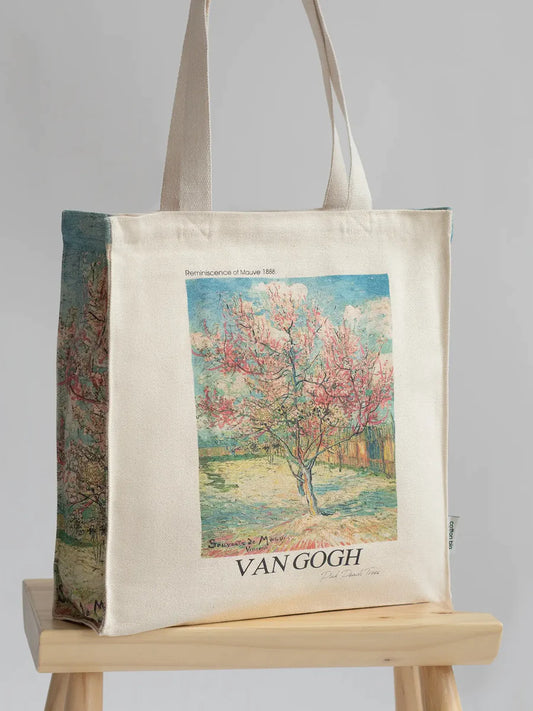 Van Gogh Pink Peach Tree - Tote Bag-My Turtle