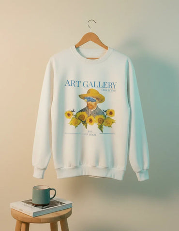 Van Gogh Sunflower Crewneck - Image 2