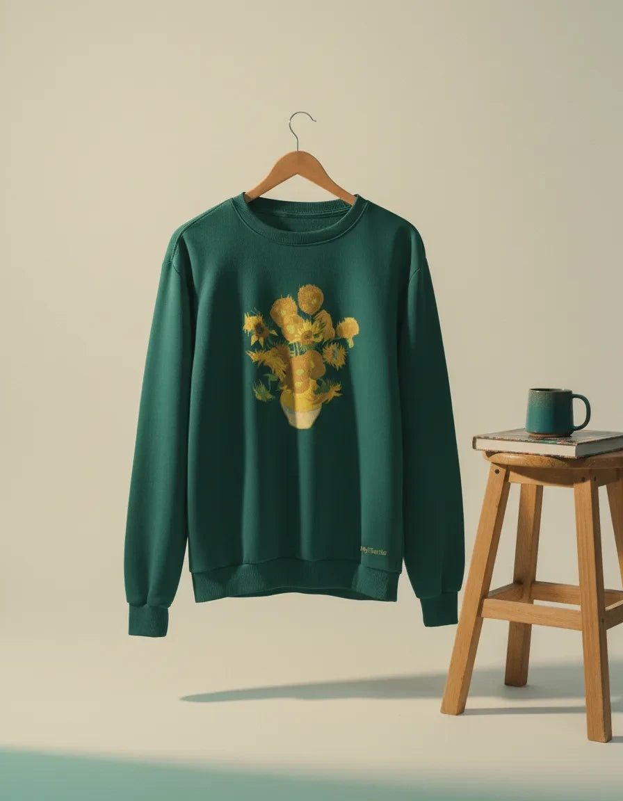 Sunflowers Crewneck - Van Gogh - Image 2