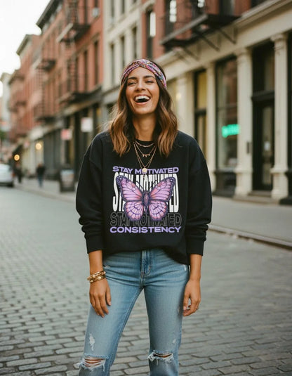 Stay Motivate Crewneck