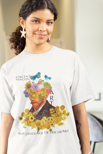 Oversized Hoodie - ART Is The Language Of The Heart T-Shirt