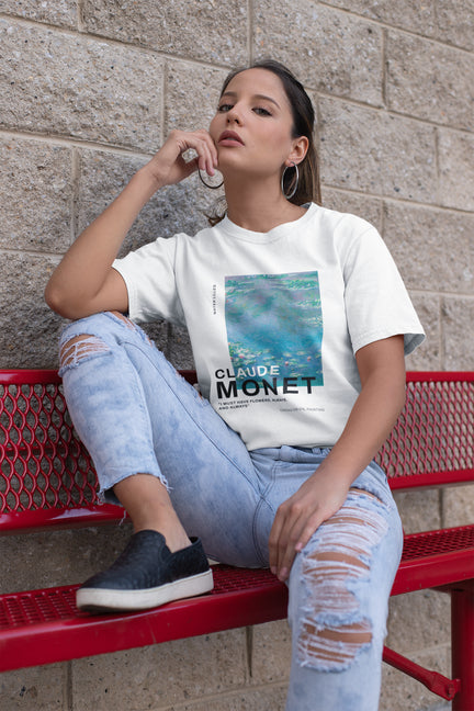 Oversized Hoodie - Water Lilies Cloude Monet T-Shirt