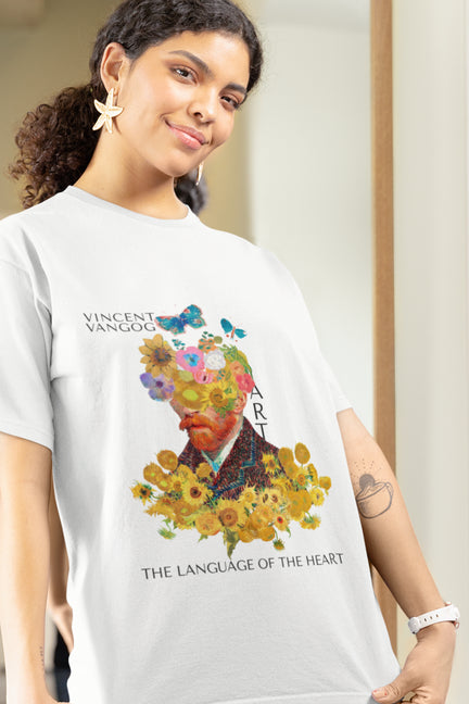 Oversized Hoodie - ART Is The Language Of The Heart T-Shirt