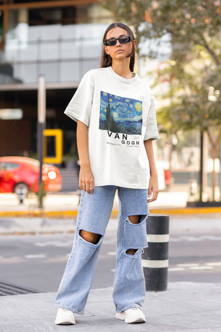 Oversized Hoodie - Starry Night T-Shirt